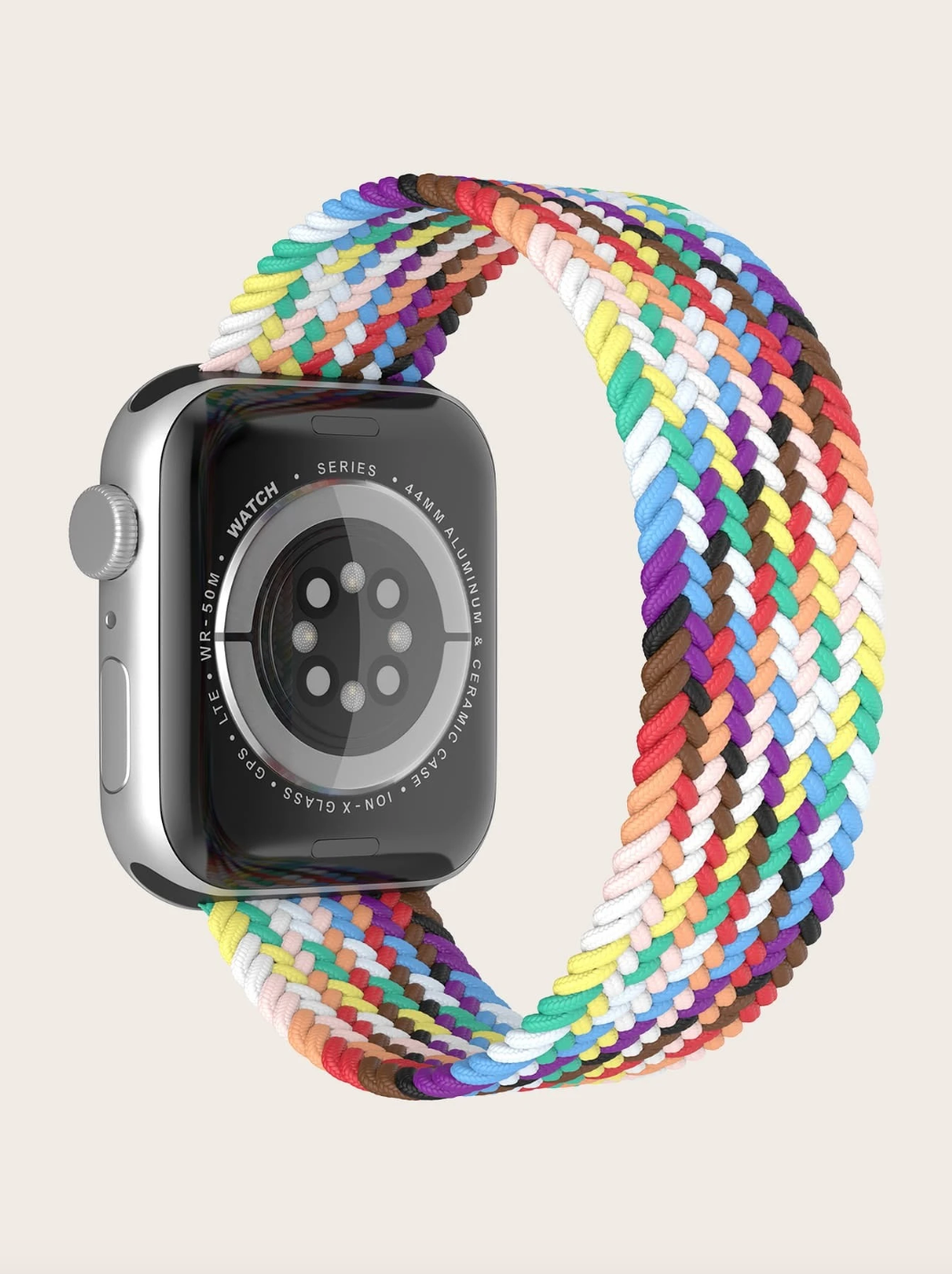 Curea Apple Watch Multicolor Nylon Impletit