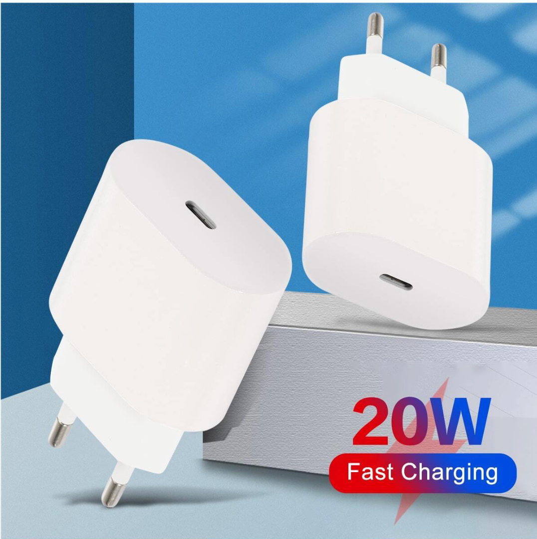Incarcator Apple, USB Type C, 20W, Alb