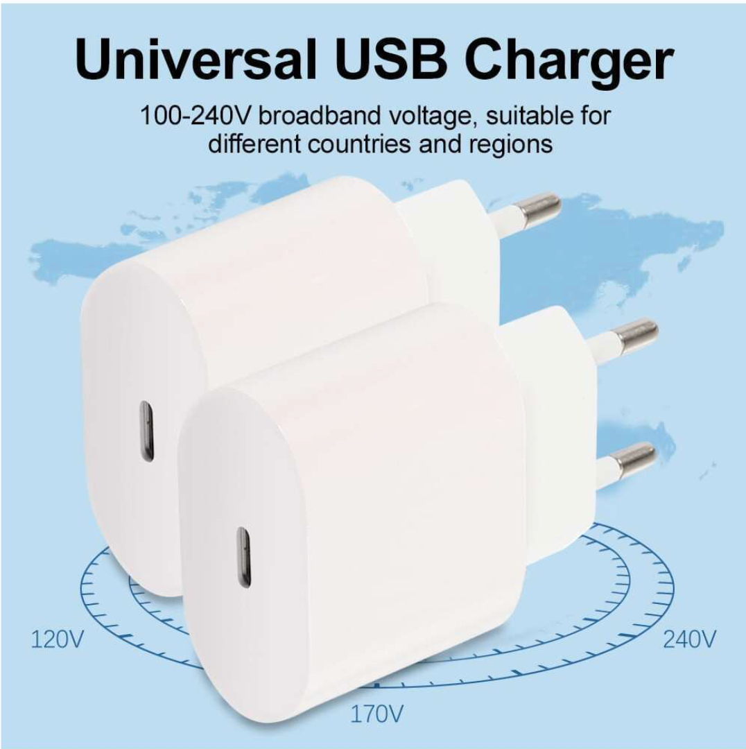 Incarcator Apple, USB Type C, 20W, Alb