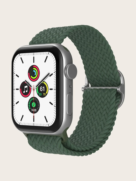 Curea Apple Watch Green Nylon Impletit