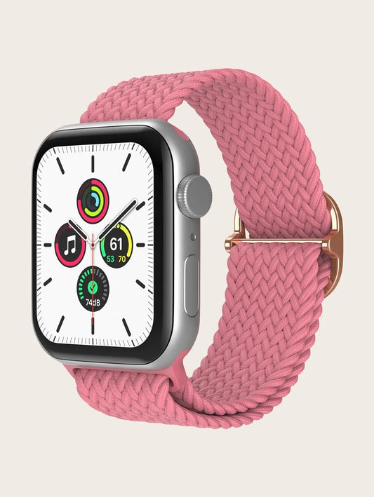 Curea Apple Watch Pink Nylon Impletit