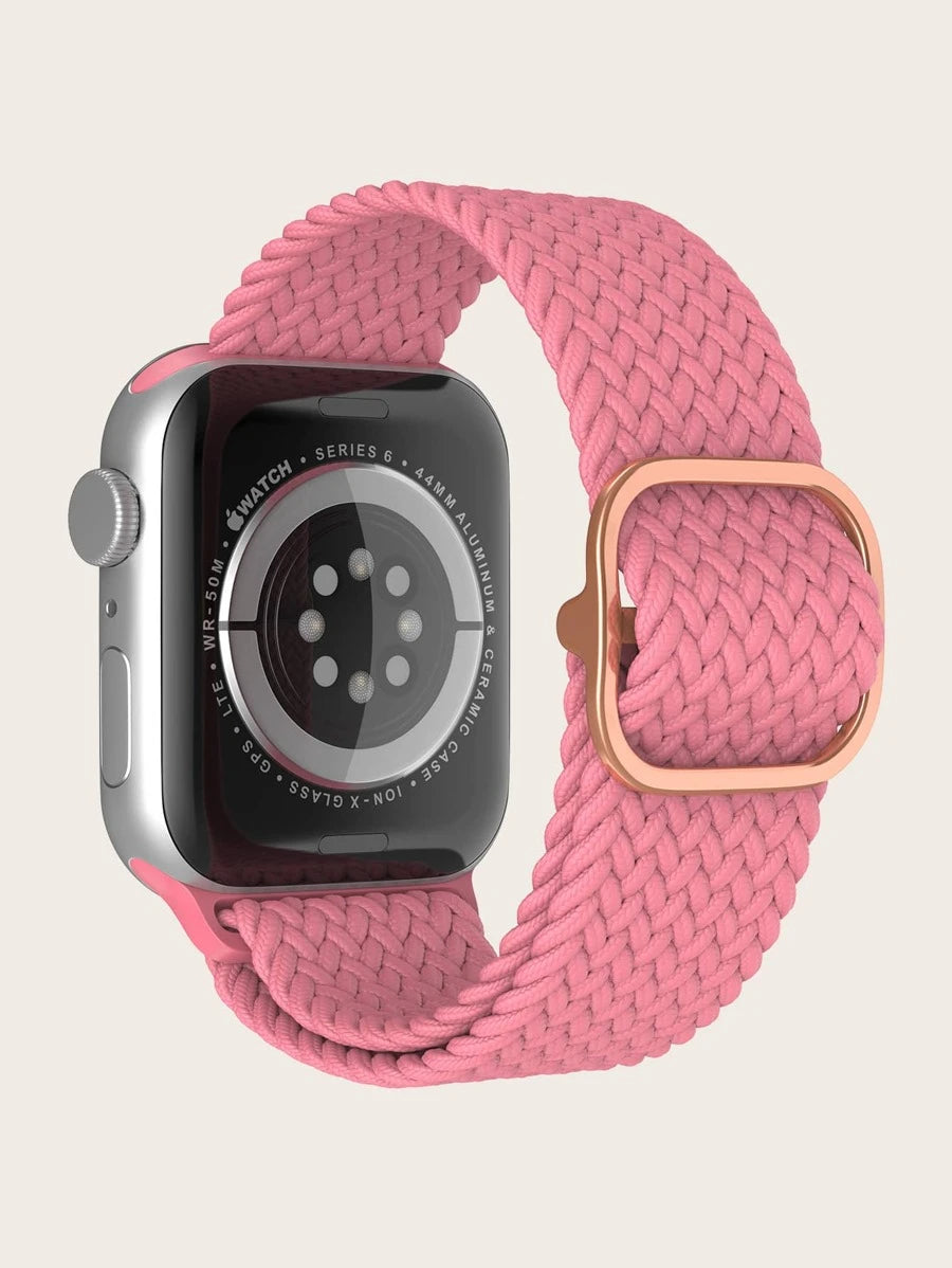 Curea Apple Watch Pink Nylon Impletit