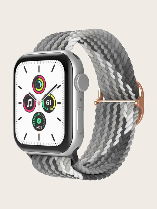 Curea Apple Watch MultiGreen Nylon Impletit
