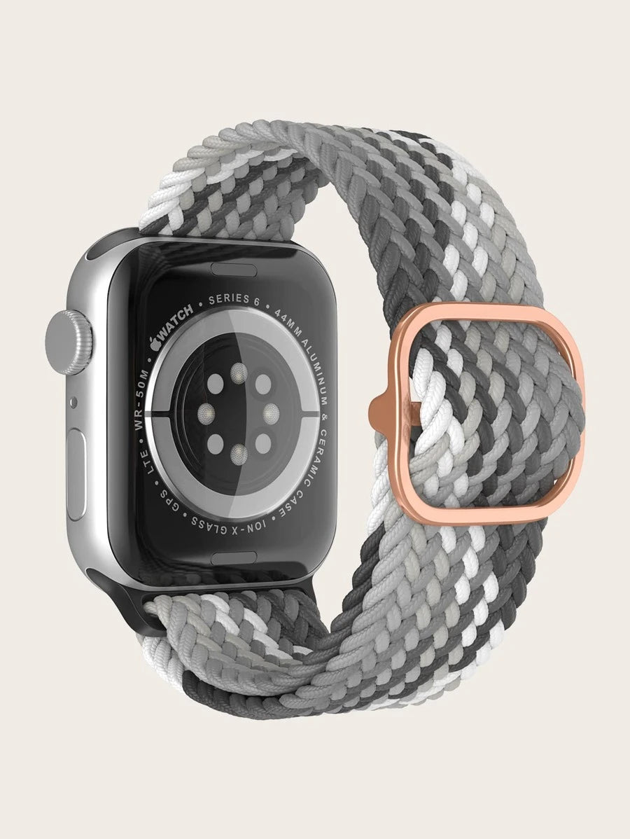 Curea Apple Watch MultiGreen Nylon Impletit