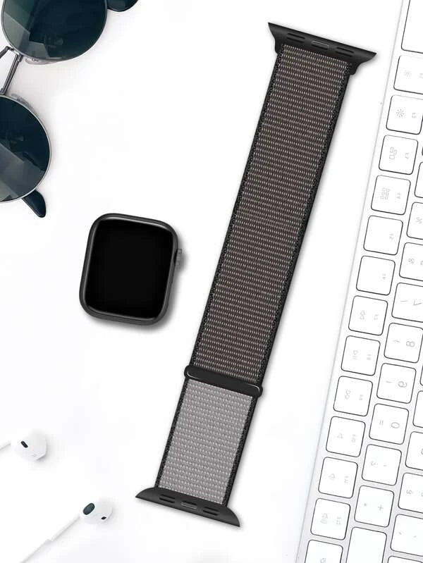 Curea Apple Watch Black Nylon