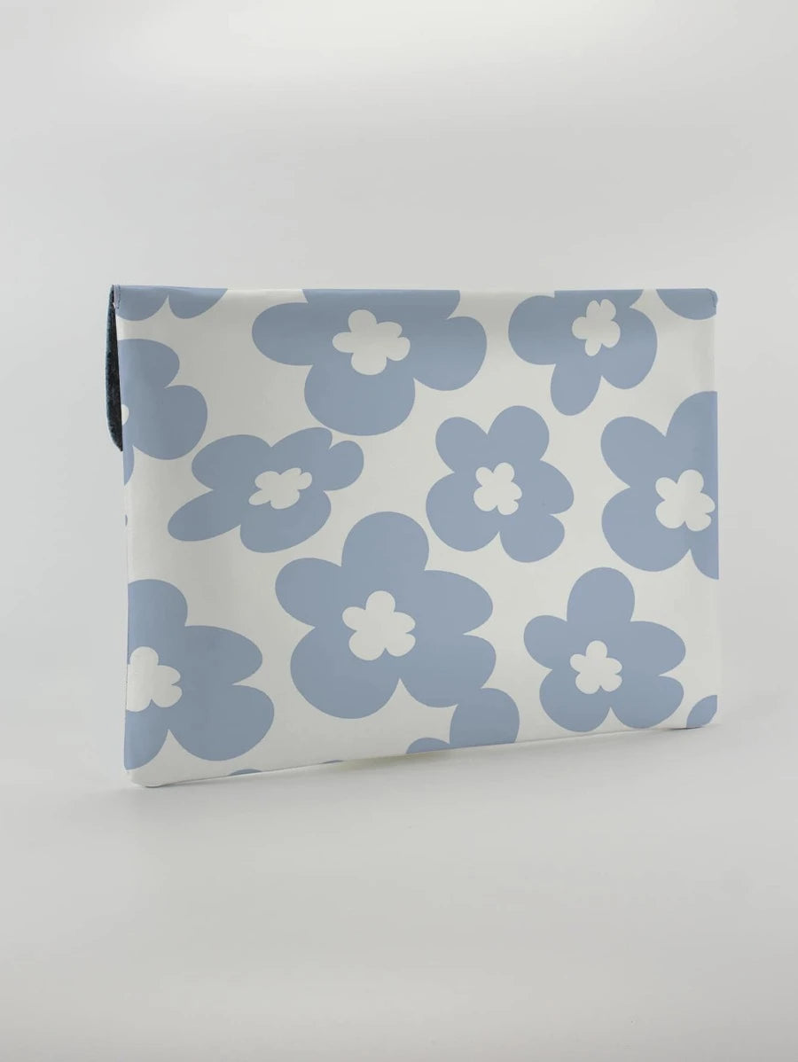 Geanta MacBook Plic Floral Blue