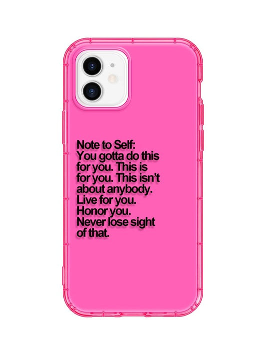 Husa iPhone Pink Note to Self