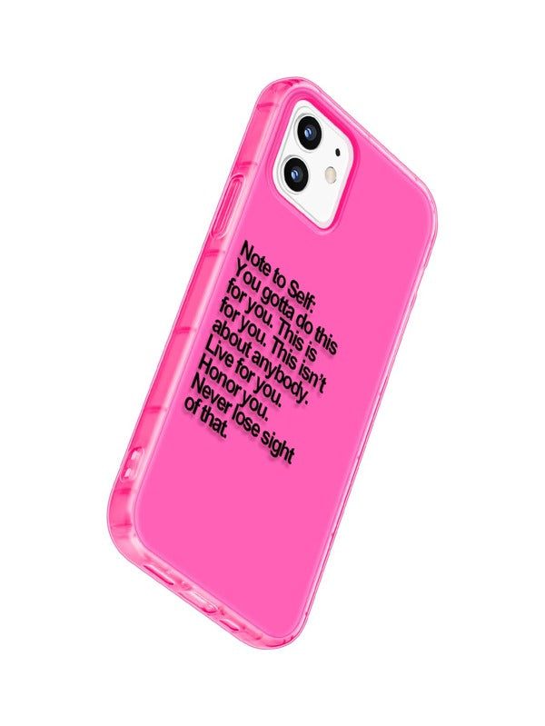 Husa iPhone Pink Note to Self