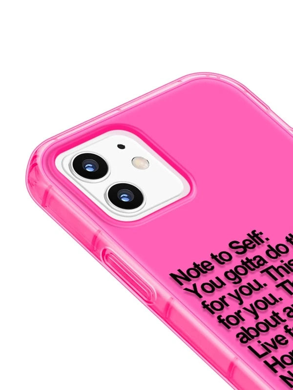 Husa iPhone Pink Note to Self