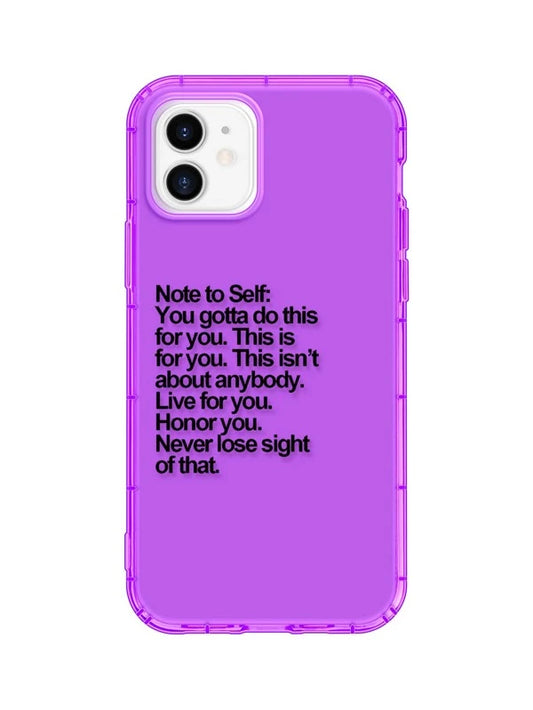 Husa iPhone Purple Note to Self