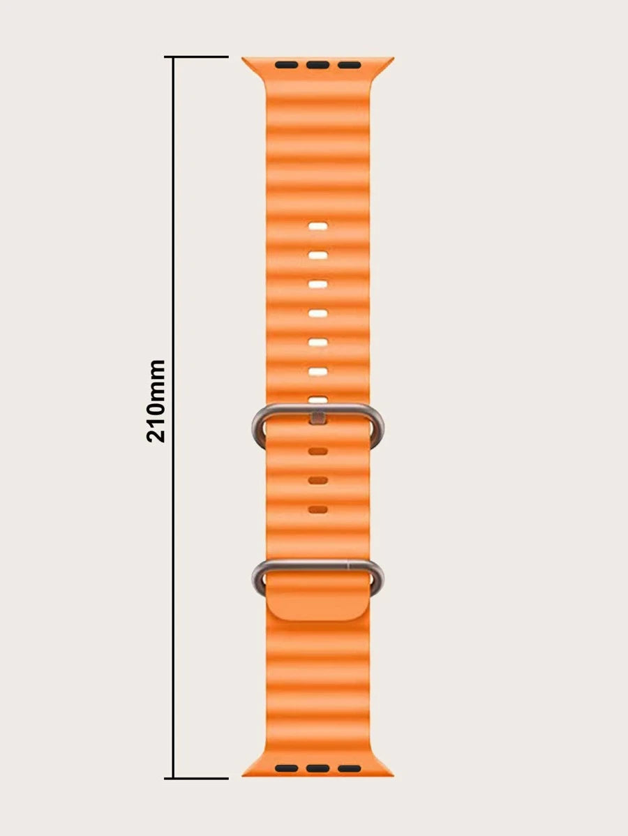 Curea Apple Watch Orange Silicone