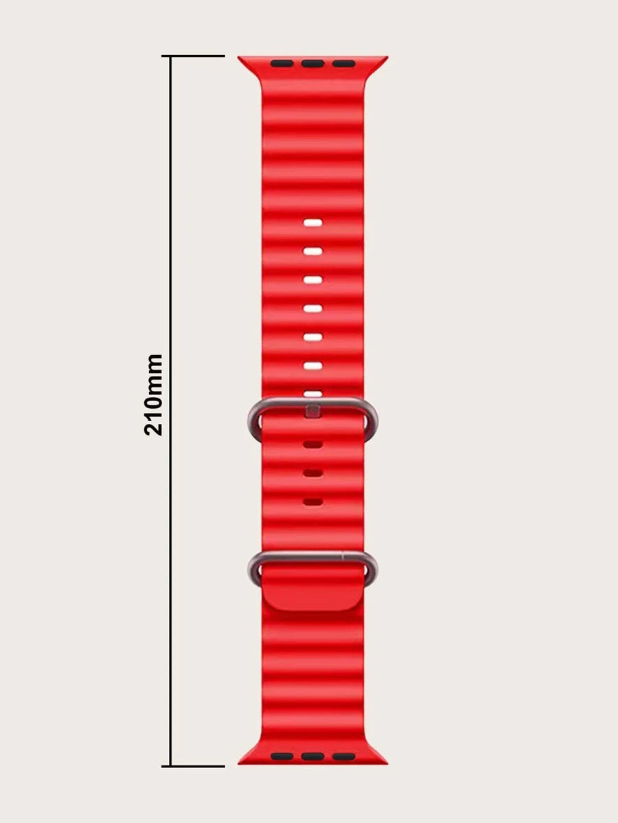 Curea Apple Watch Red Silicone