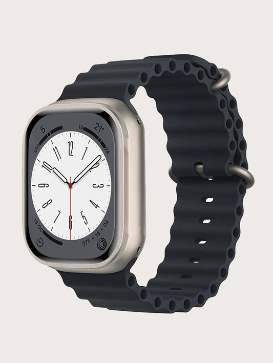 Curea Apple Watch Black Silicone