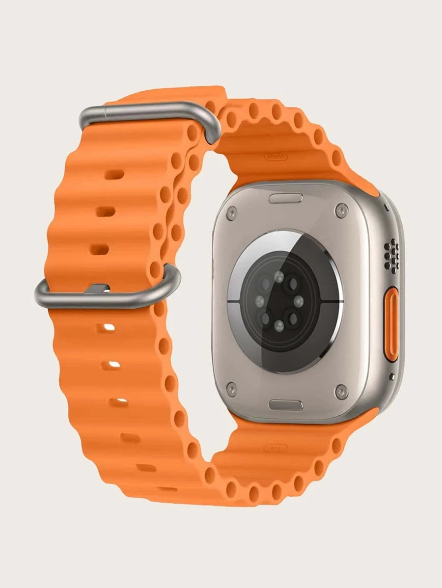 Curea Apple Watch Orange Silicone