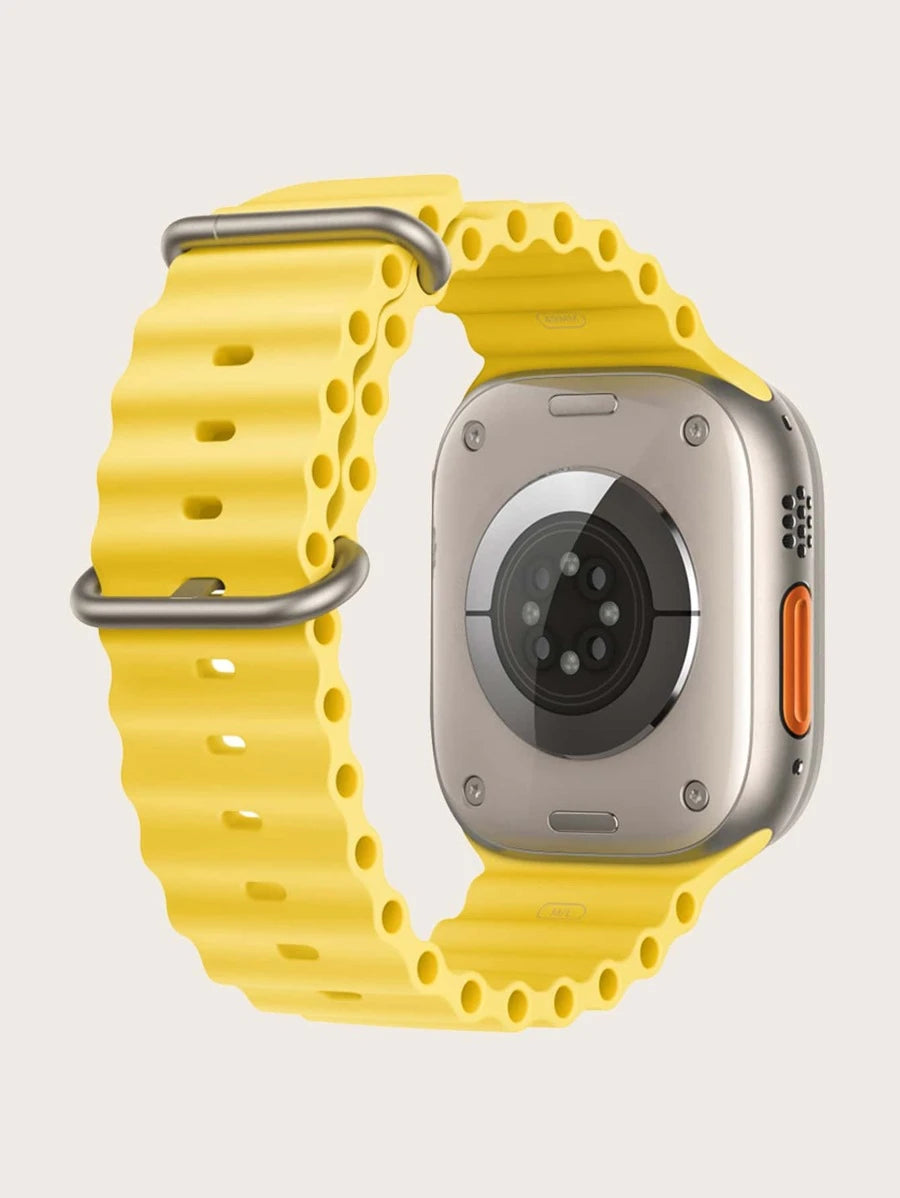 Curea Apple Watch Yellow Silicone