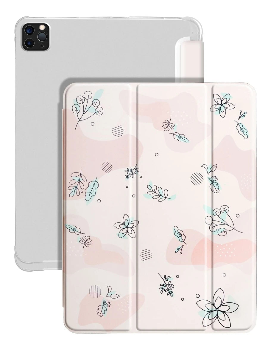 Husa iPad Flower Pink