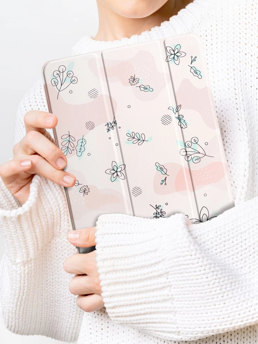Husa iPad Flower Pink
