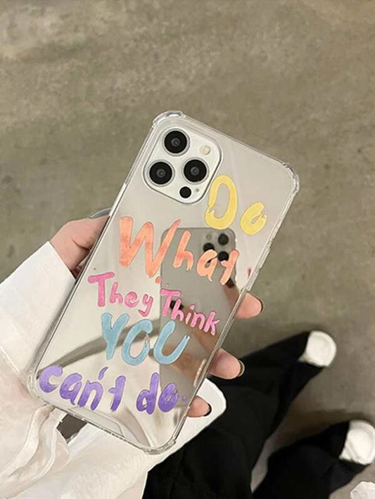 Husa iPhone Mirror Text