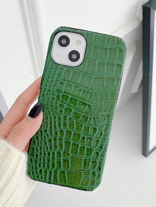 Husa iPhone Green Croco