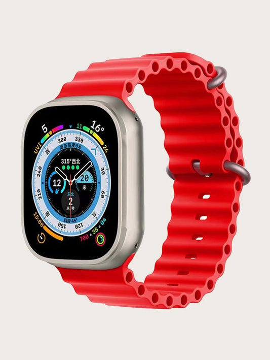 Curea Apple Watch Red Silicone